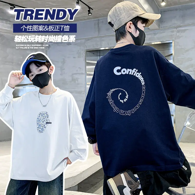 Boys Long Sleeve T-Shirt Black Graphic Print 2025 - Image 6