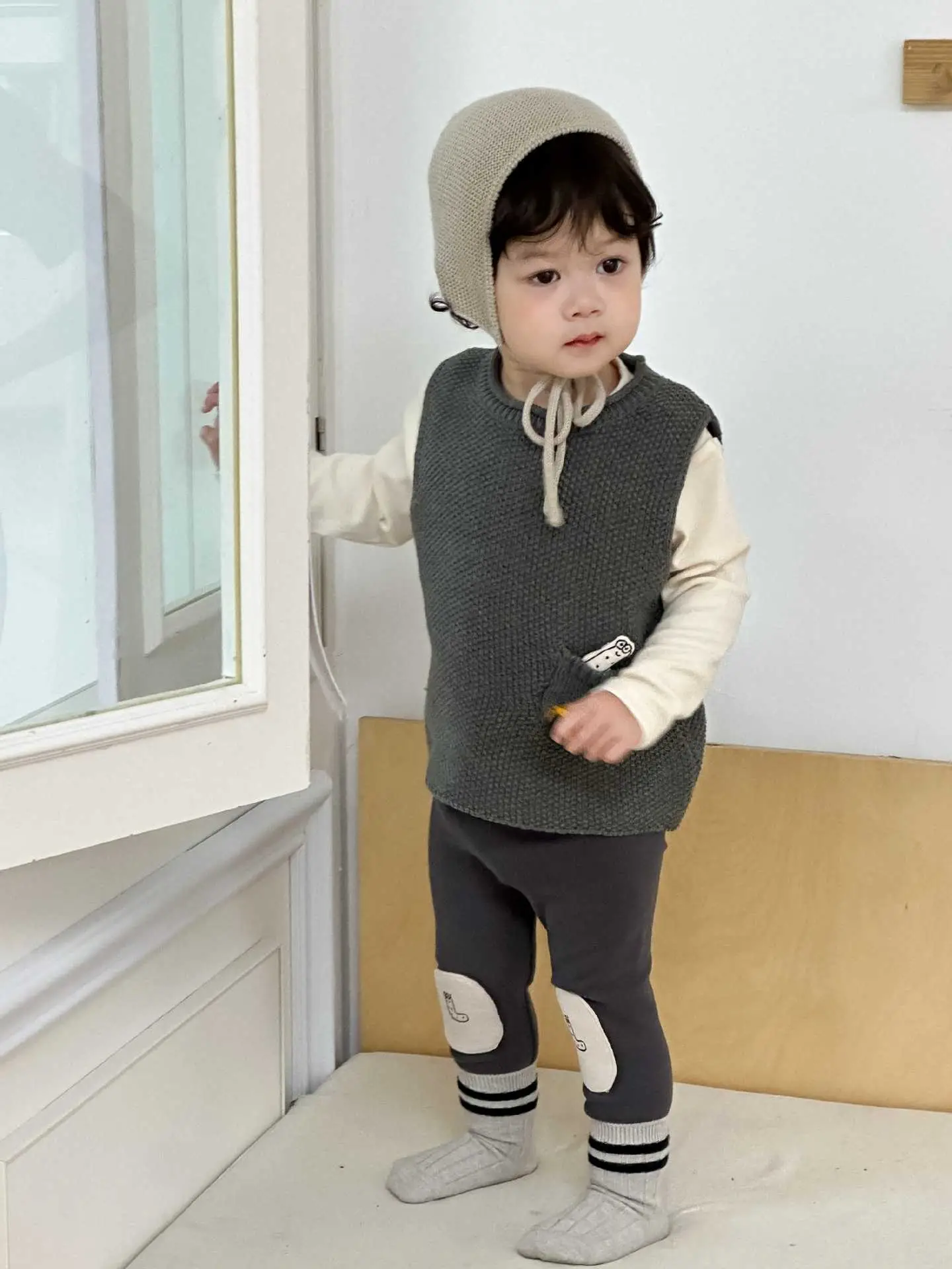 Kids Knitted Vest & Leggings Set Spring New Baby Clothes — feature 10