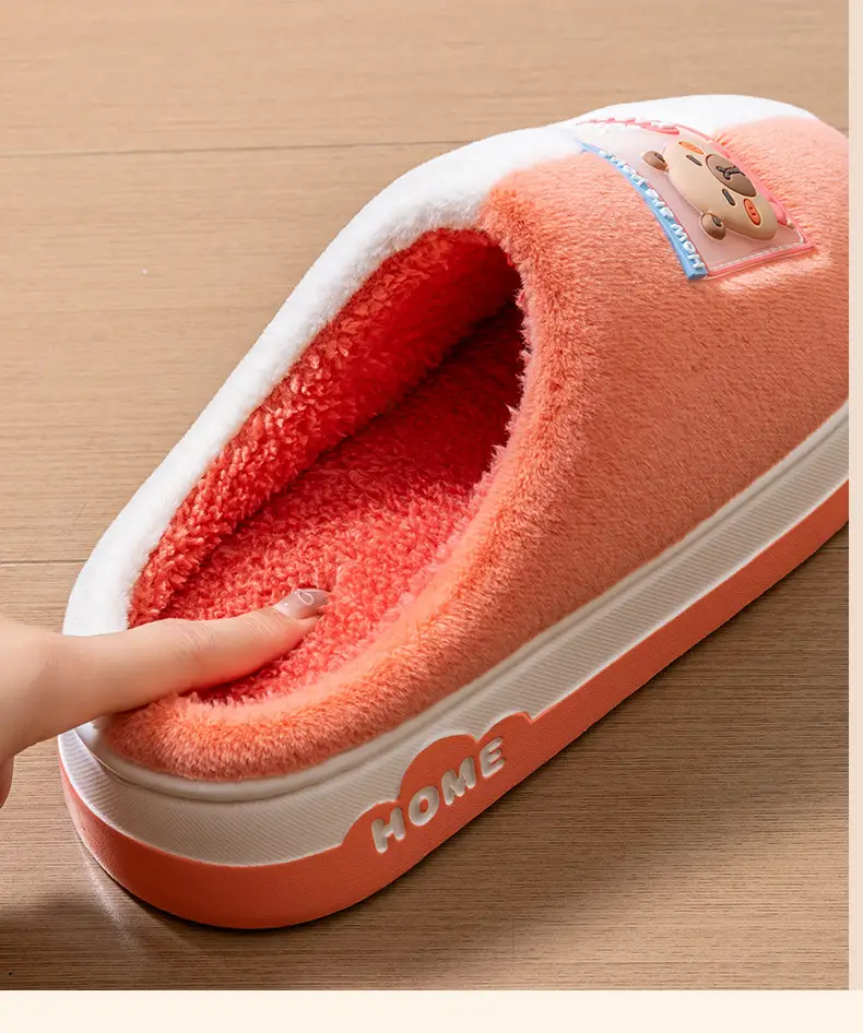 2025 Winter Plush Cotton Slippers Couple Thick — feature 11