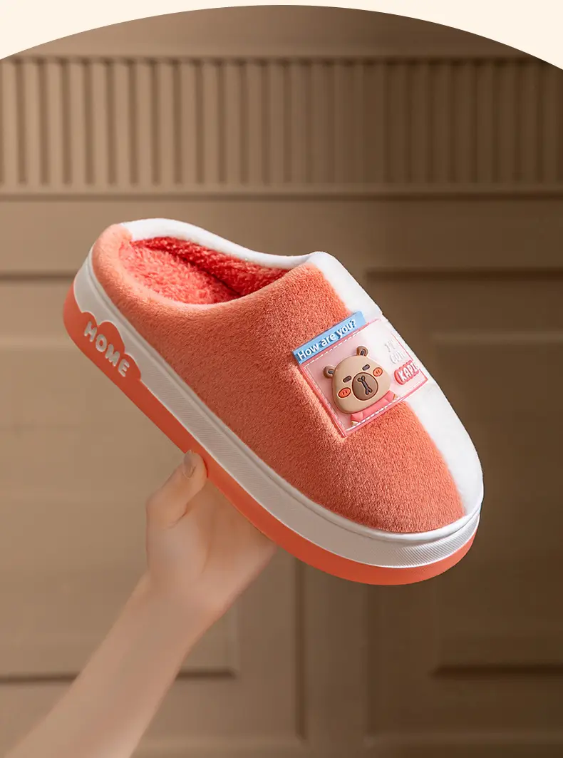 2025 Winter Plush Cotton Slippers Couple Thick — feature 7