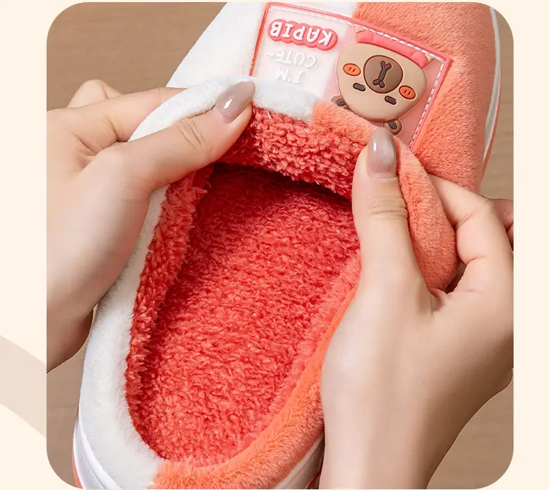 2025 Winter Plush Cotton Slippers Couple Thick — feature 9