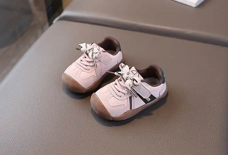 Korean Style Toddler Shoes White Red Sole — feature 11