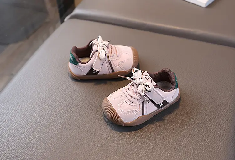 Korean Style Toddler Shoes White Red Sole — feature 12