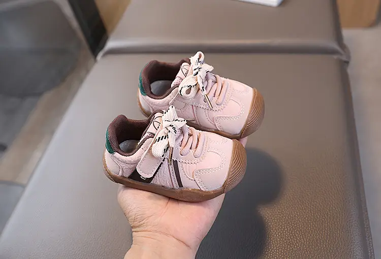 Korean Style Toddler Shoes White Red Sole — feature 13