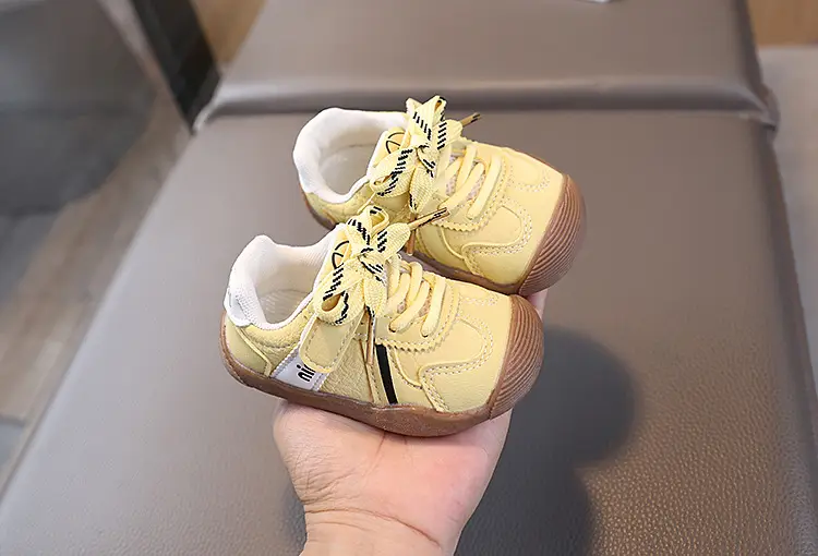 Korean Style Toddler Shoes White Red Sole — feature 14
