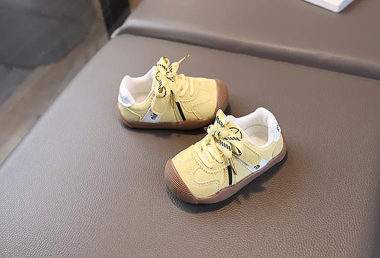 Korean Style Toddler Shoes White Red Sole — feature 16