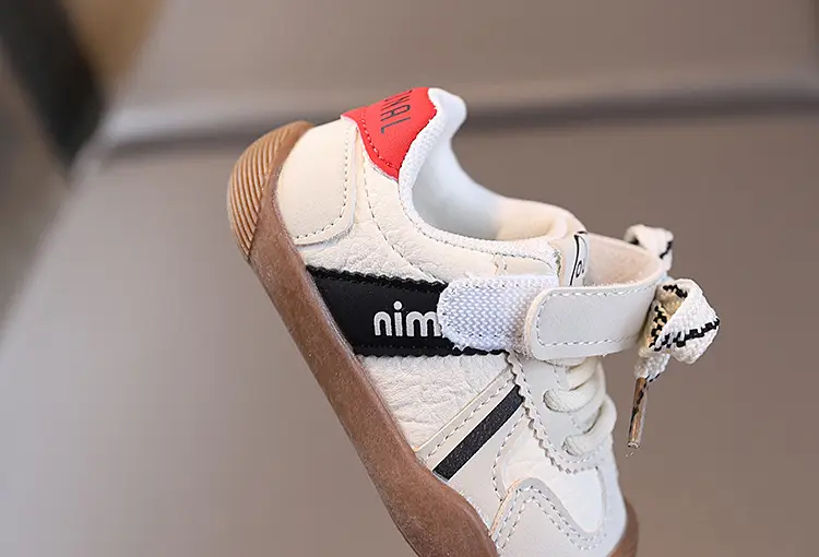 Korean Style Toddler Shoes White Red Sole — feature 7