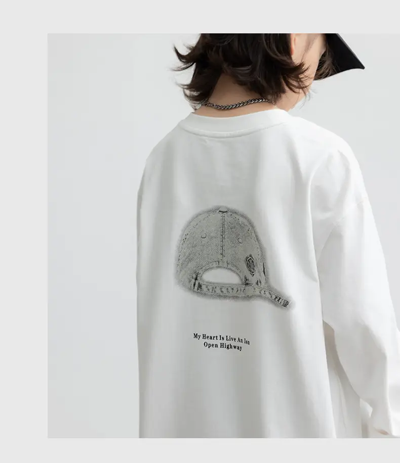 Long Sleeve T-Shirt for Boys Cartoon Print White — feature 19
