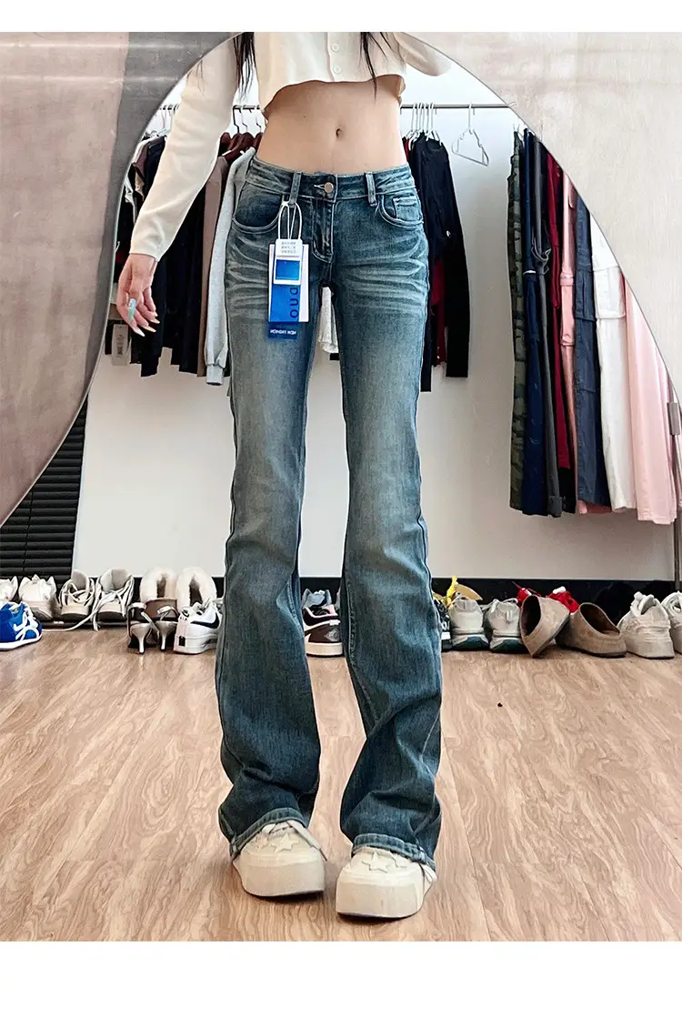Women Dark Blue Stretch Slim Jeans 175 Tall Sexy — feature 4