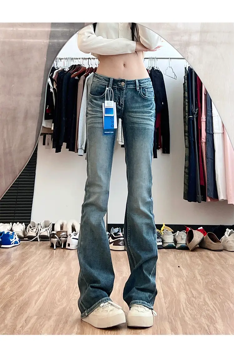 Women Dark Blue Stretch Slim Jeans 175 Tall Sexy — feature 8