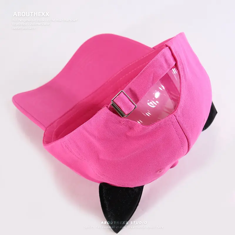 Pink Cat Ears Baseball Cap for Women — feature 14