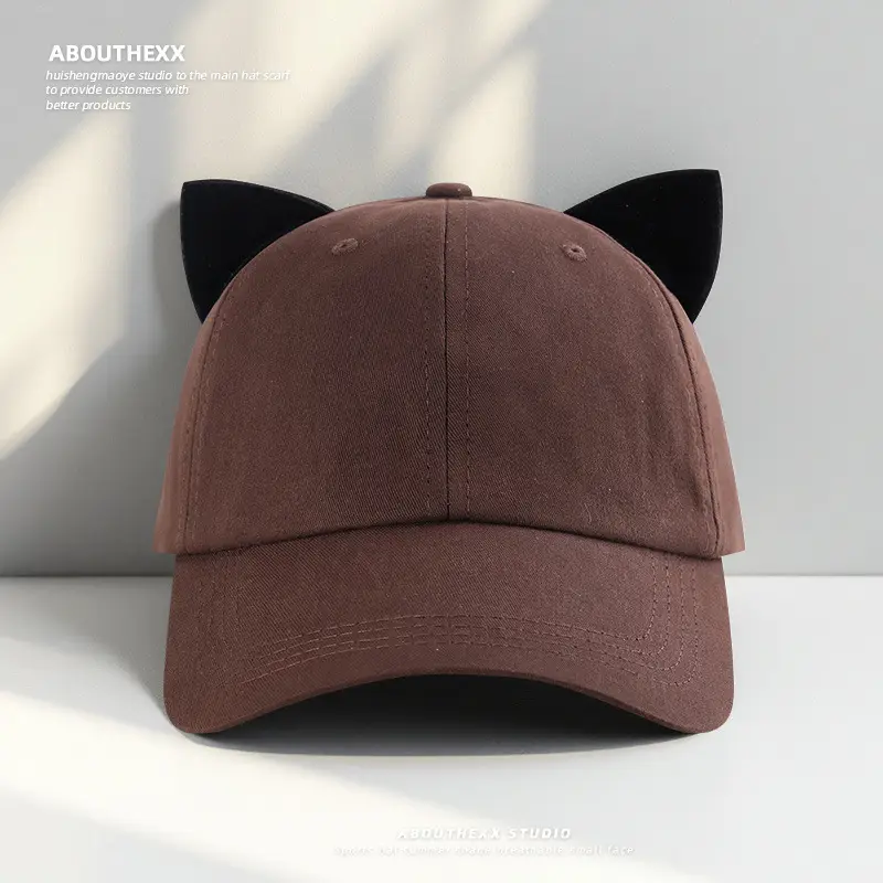 Pink Cat Ears Baseball Cap for Women - Image 4