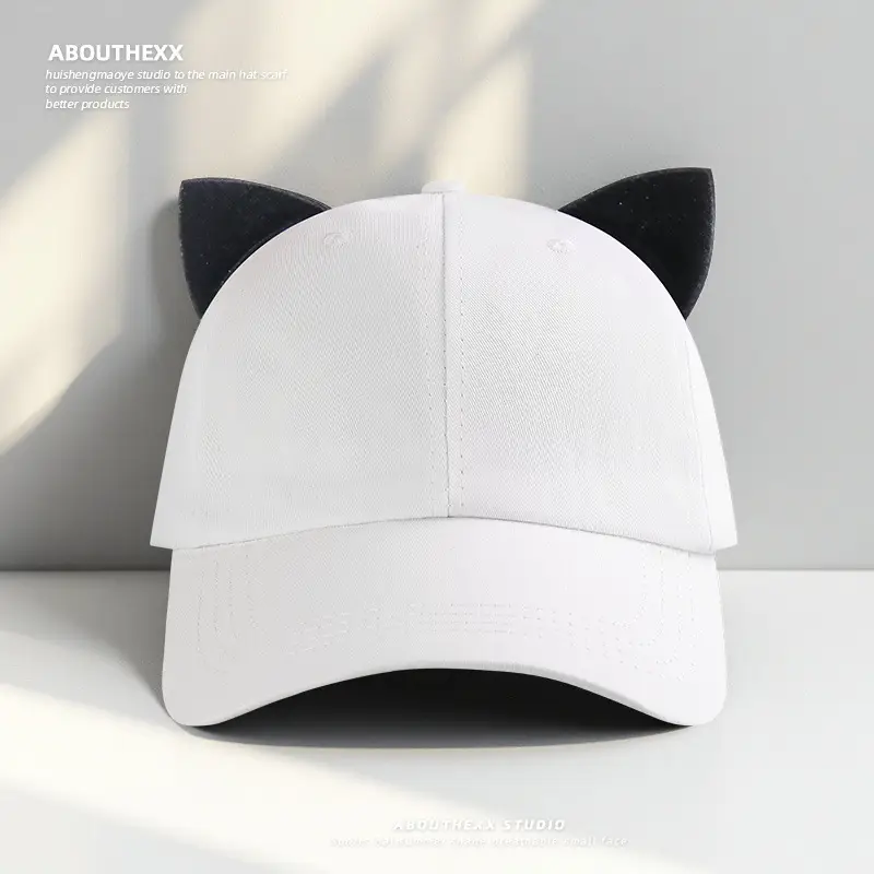 Pink Cat Ears Baseball Cap for Women - Image 6