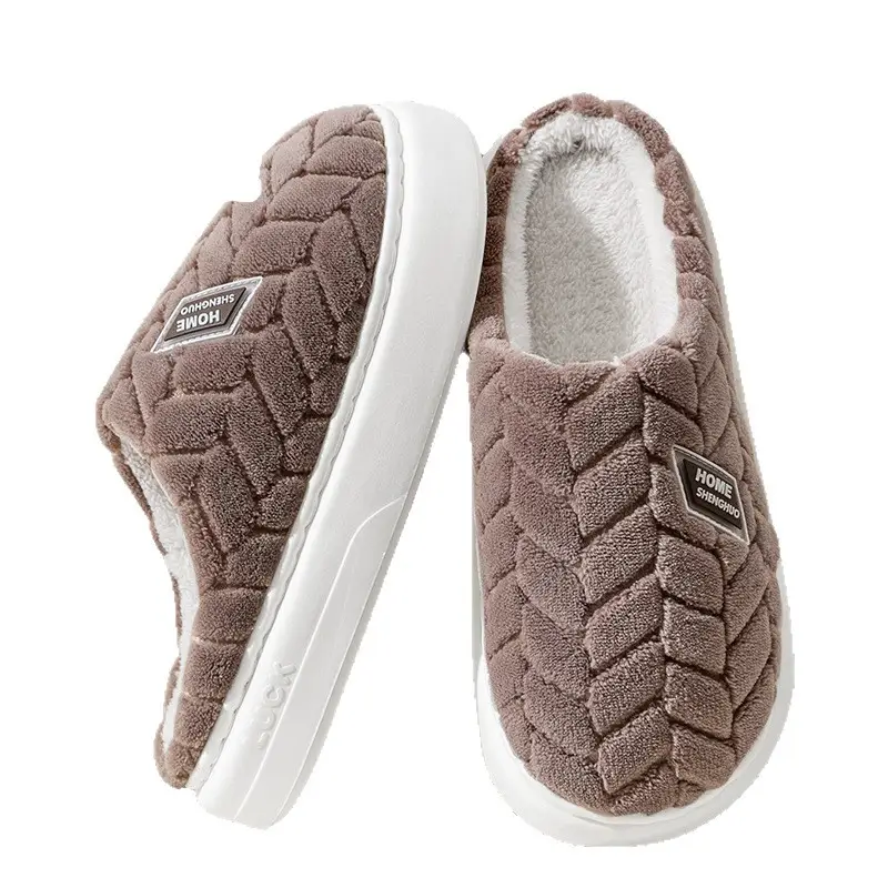 Warm Cotton Slippers for Men Autumn Winter 2025