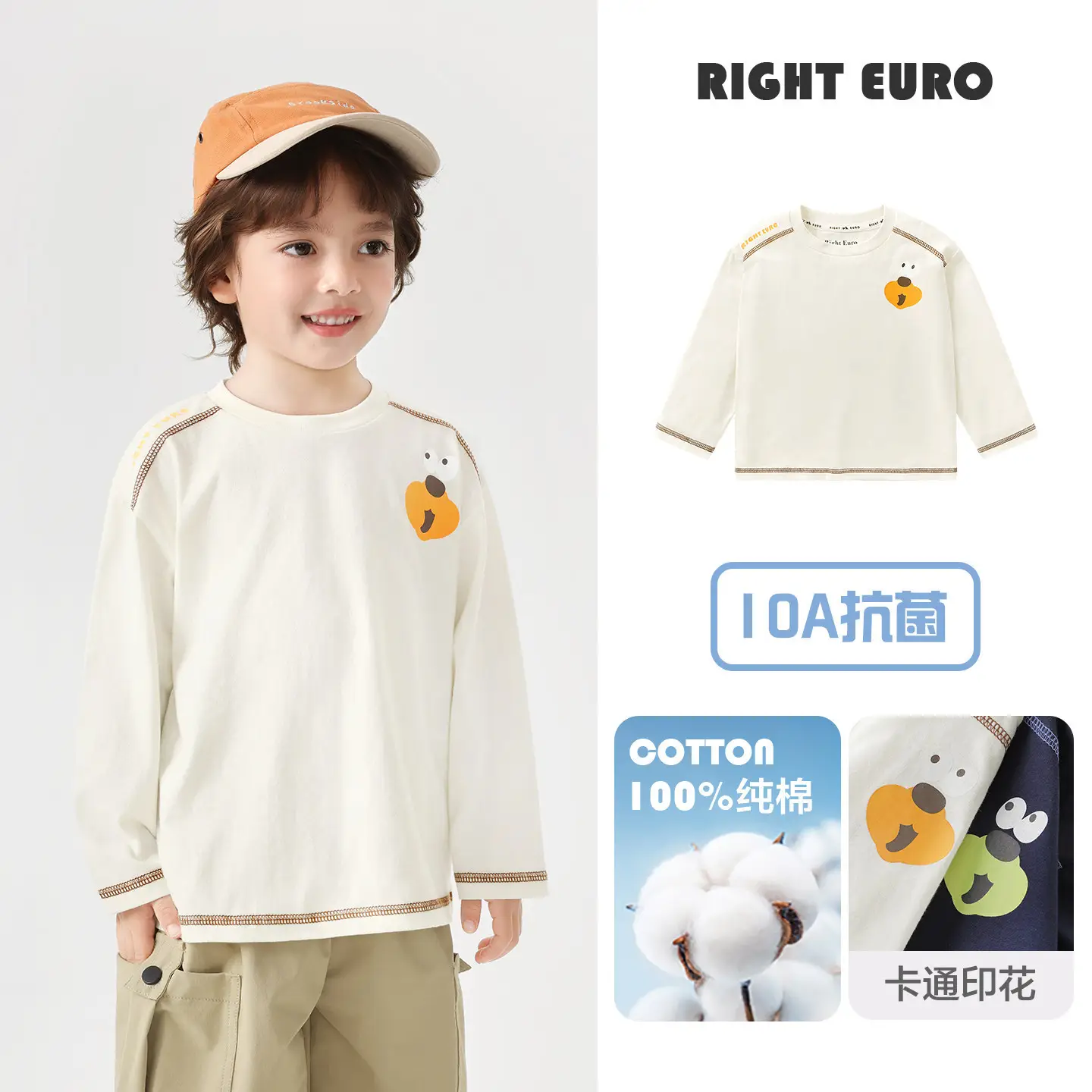 Girls Pink Cotton Long Sleeve T-Shirt with Crossbody Bag - Image 3