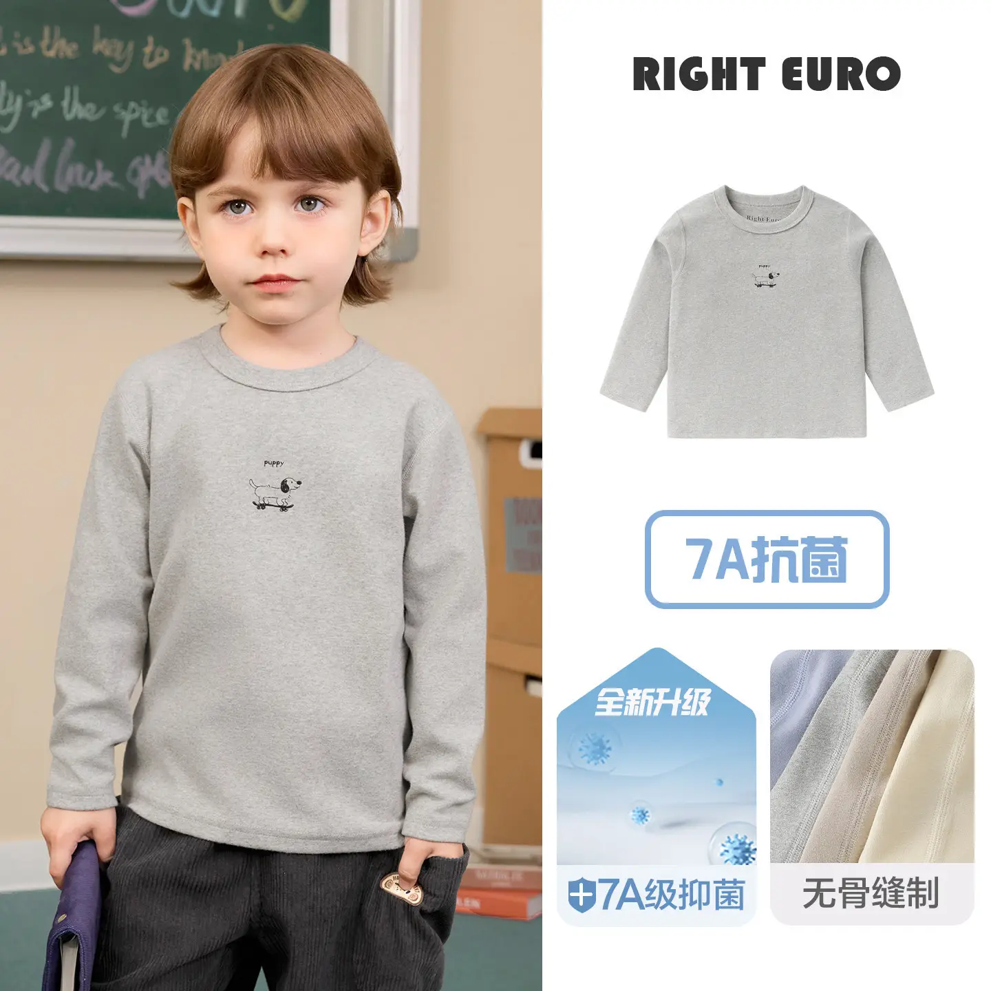 Girls Pink Cotton Long Sleeve T-Shirt with Crossbody Bag - Image 7
