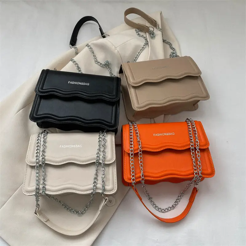 Orange Wave Chain Crossbody Bag for Women 2025 - Image 6