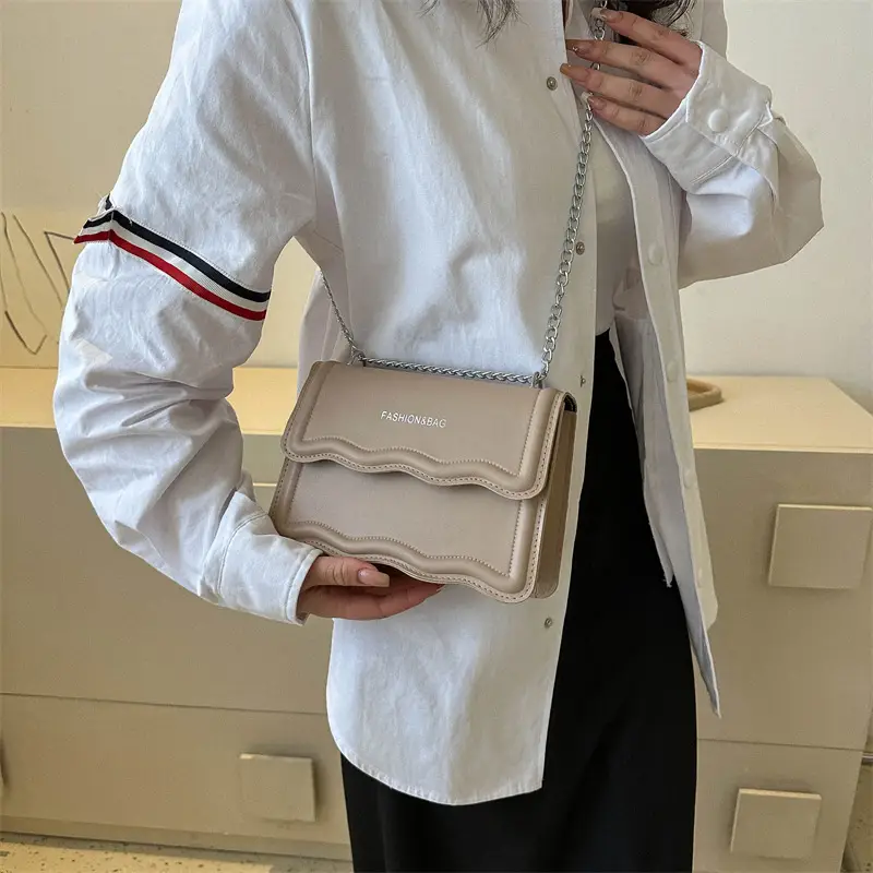 Orange Wave Chain Crossbody Bag for Women 2025 - Image 8