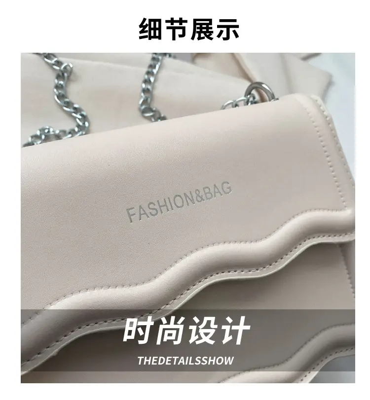 Orange Wave Chain Crossbody Bag for Women 2025 — feature 3