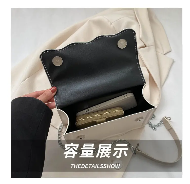 Orange Wave Chain Crossbody Bag for Women 2025 — feature 6