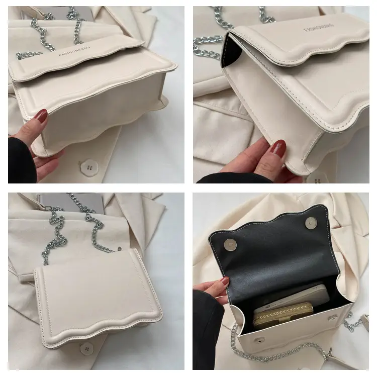 Orange Wave Chain Crossbody Bag for Women 2025 — feature 7