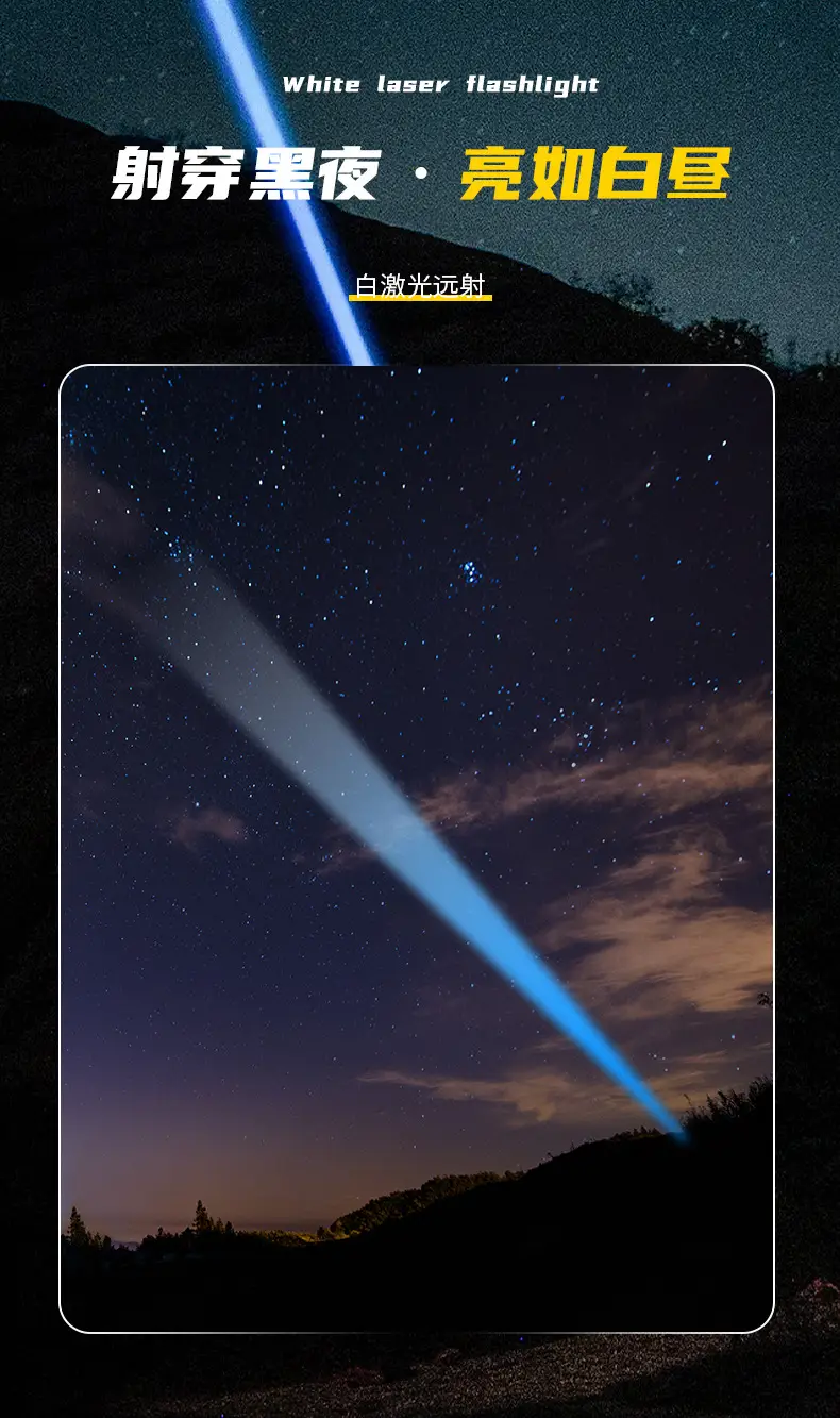 Rechargeable Laser Cannon Light with Power Bank β feature 3