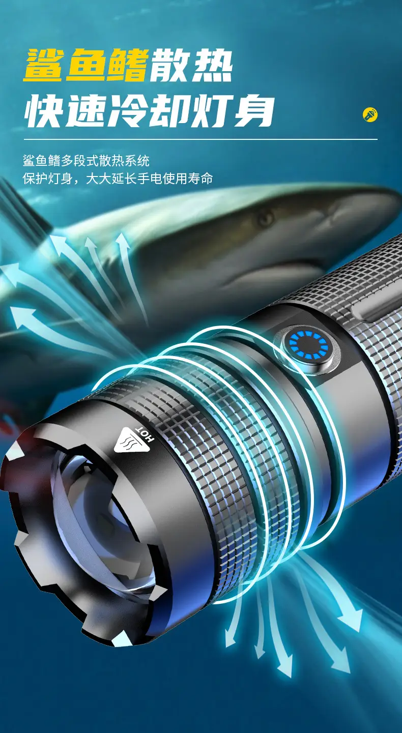 Rechargeable Laser Cannon Light with Power Bank β feature 6