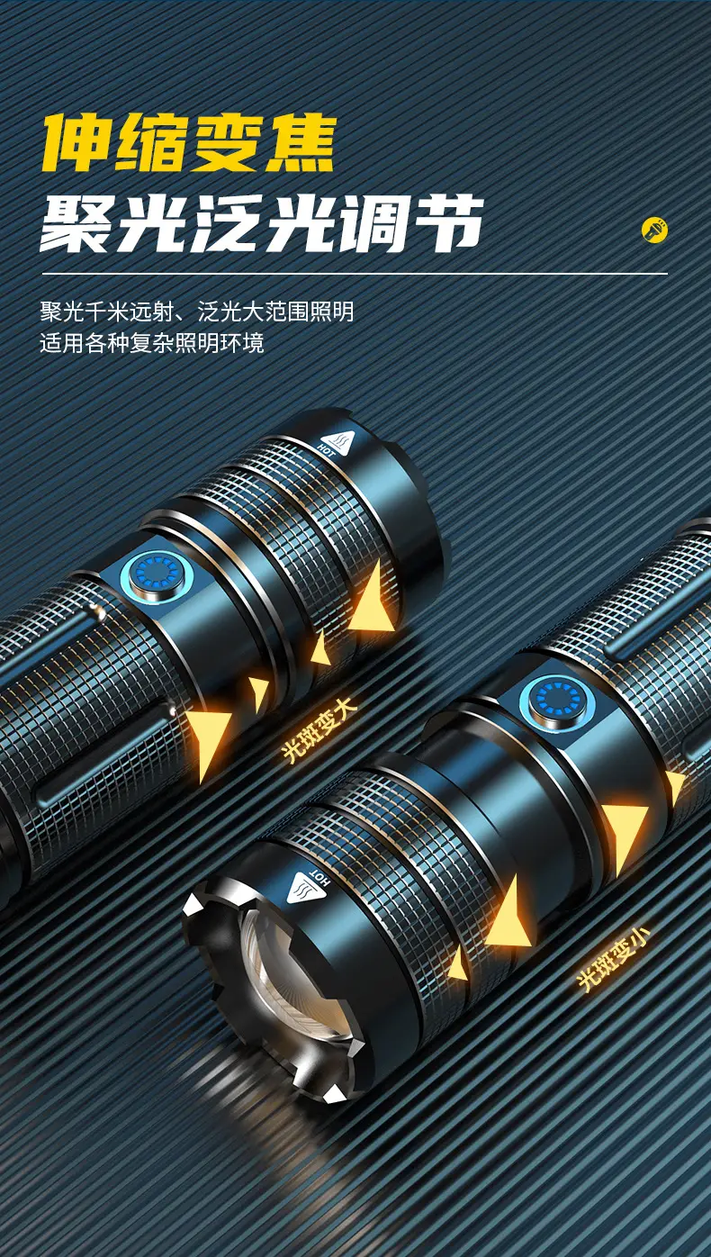 Rechargeable Laser Cannon Light with Power Bank β feature 7