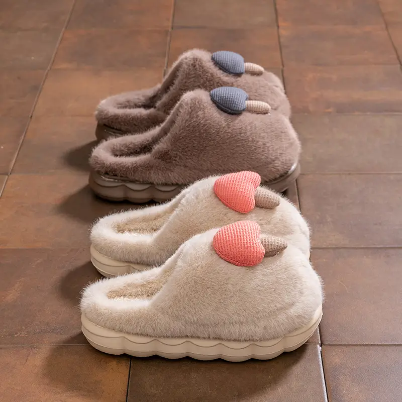 Cute Mushroom Slippers Women Winter Warm Cotton - Image 6