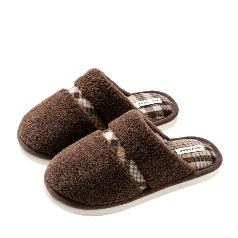 Women Bow Cotton Slippers Warm Winter Home