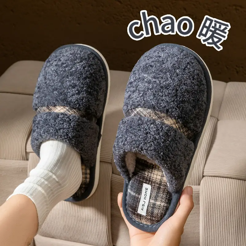 Women Bow Cotton Slippers Warm Winter Home