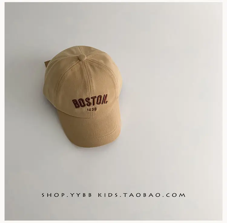 Boston 1980s Kids Baseball Cap Black — feature 12