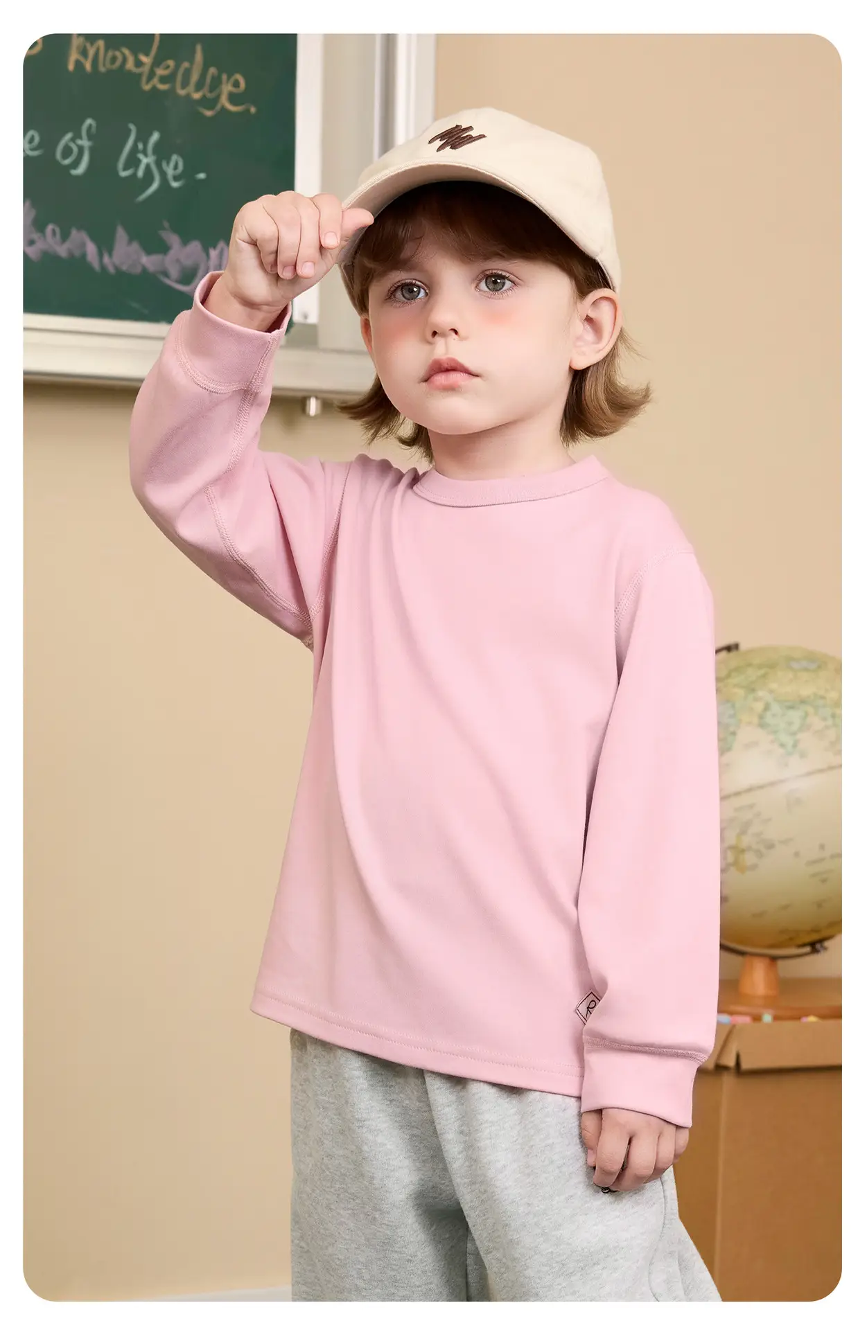 Right Euro Boys Long Sleeve T-Shirt Pink 2025 — feature 23