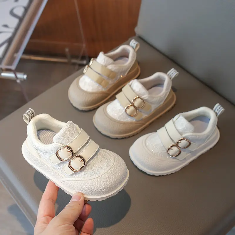 Girls Lace Mesh Toddler Shoes Soft Anti-Slip Sole - Image 3