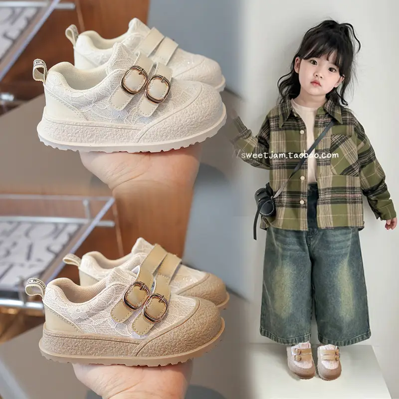 Girls Lace Mesh Toddler Shoes Soft Anti-Slip Sole - Image 4