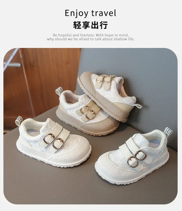 Girls Lace Mesh Toddler Shoes Soft Anti-Slip Sole β feature 1
