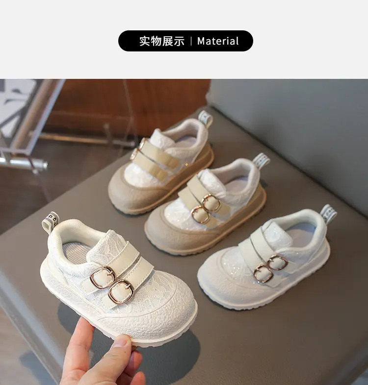 Girls Lace Mesh Toddler Shoes Soft Anti-Slip Sole β feature 6