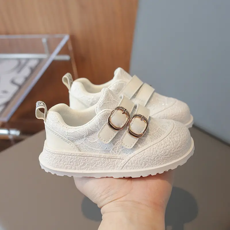 Girls Lace Mesh Toddler Shoes Soft Anti-Slip Sole - Image 2