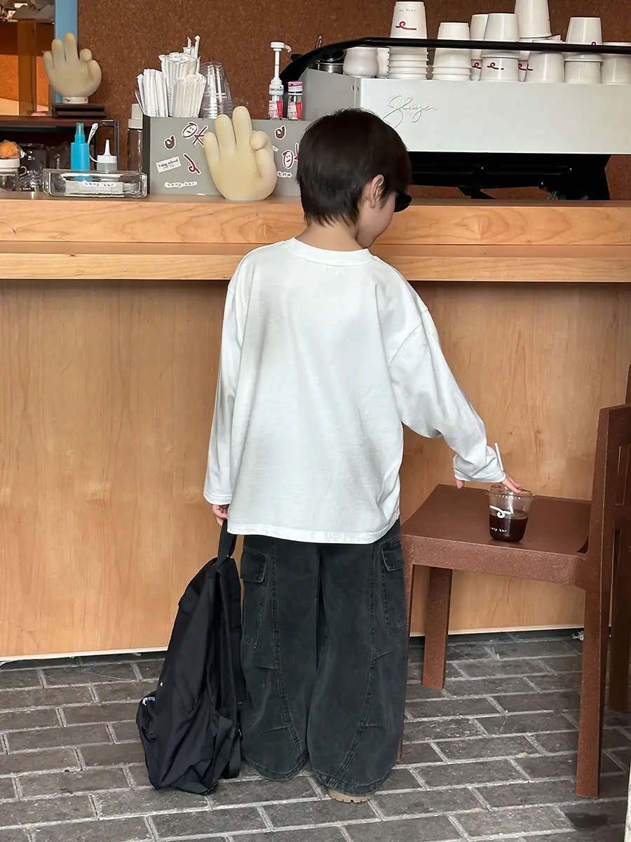 2025 Cotton Letter T-Shirt for Boys Cool Loose Top - Image 5