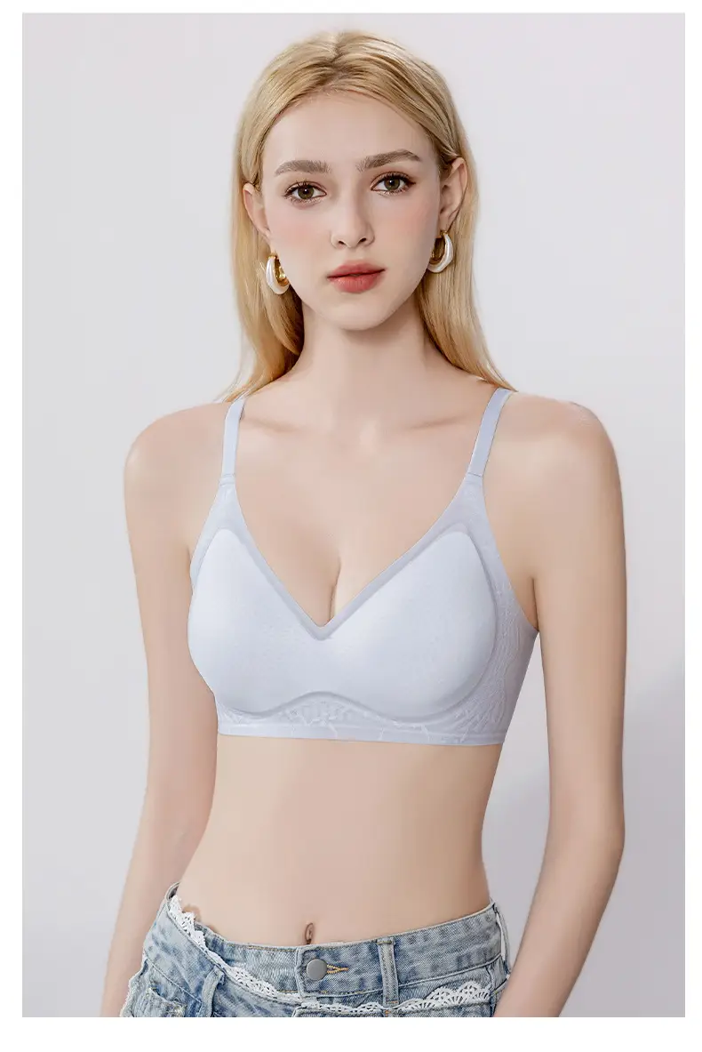 Fully Fixed, Light, Cool, Soft Support Underwear, Soft Sleep, Non-Magnetic Push-Up Side Lift Jelly Hole Cup Bra — feature 24