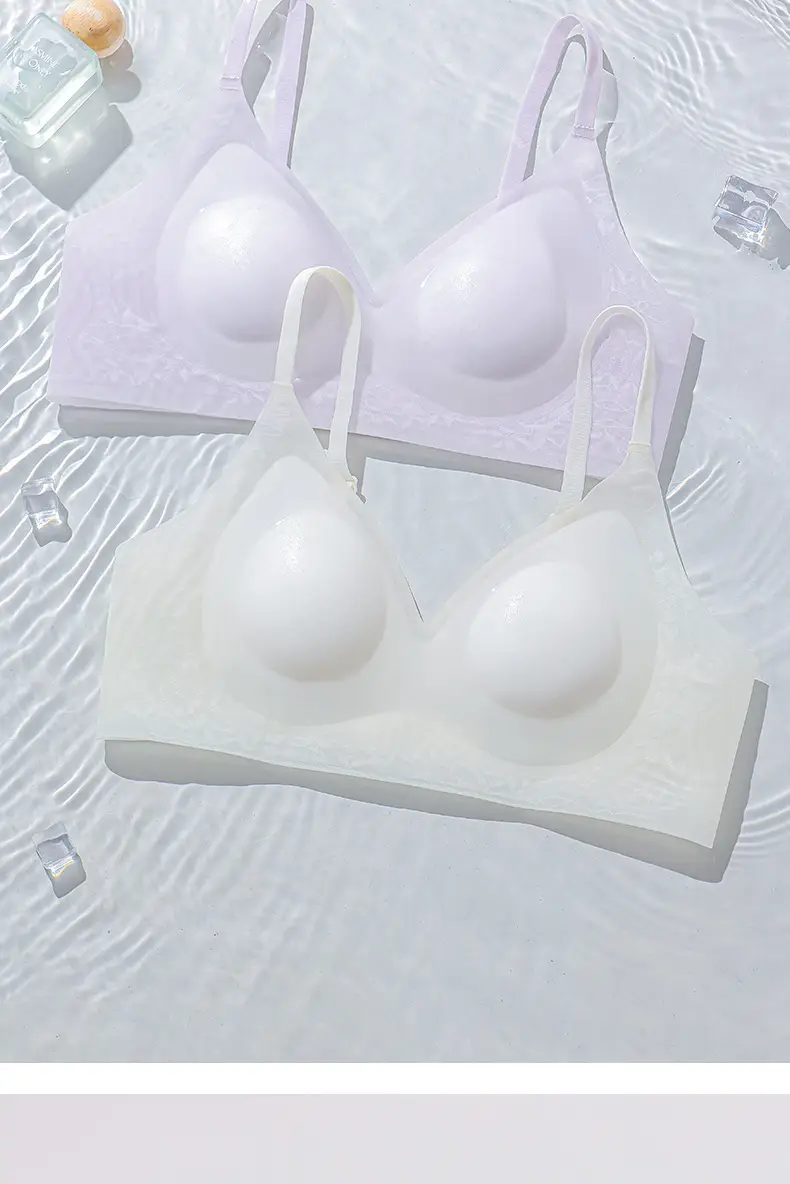 Fully Fixed, Light, Cool, Soft Support Underwear, Soft Sleep, Non-Magnetic Push-Up Side Lift Jelly Hole Cup Bra — feature 4