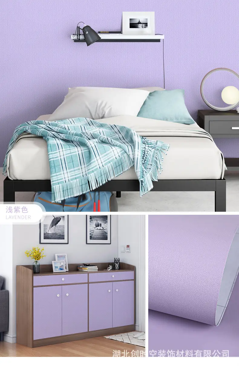 Aluminum Foil Base Solid Color Wallpaper Self-Adhesive Rental House Macaron Off-White Wallpaper Tv Background Wall Cloth Cabinet Sticker — feature 22