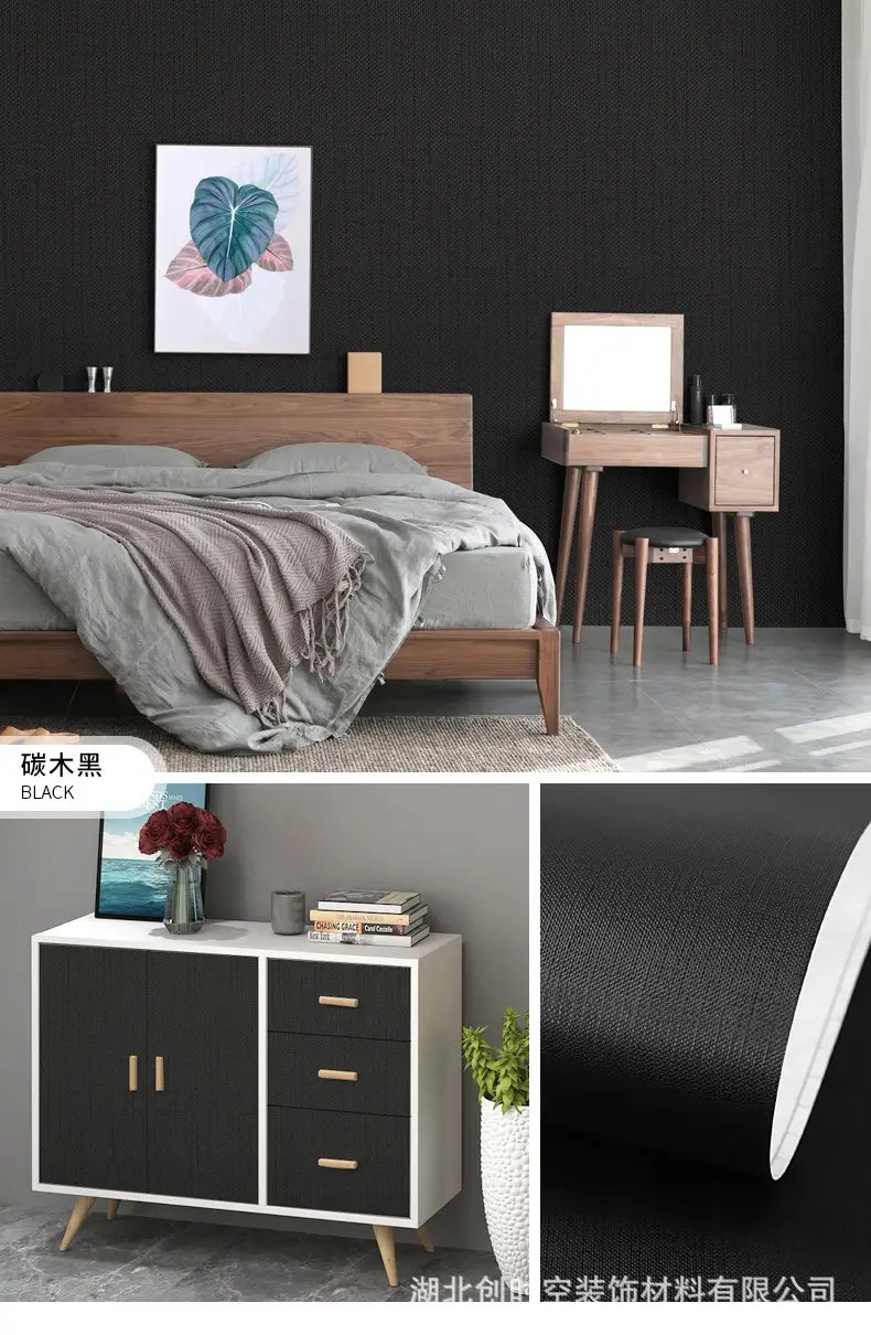 Aluminum Foil Base Solid Color Wallpaper Self-Adhesive Rental House Macaron Off-White Wallpaper Tv Background Wall Cloth Cabinet Sticker — feature 27