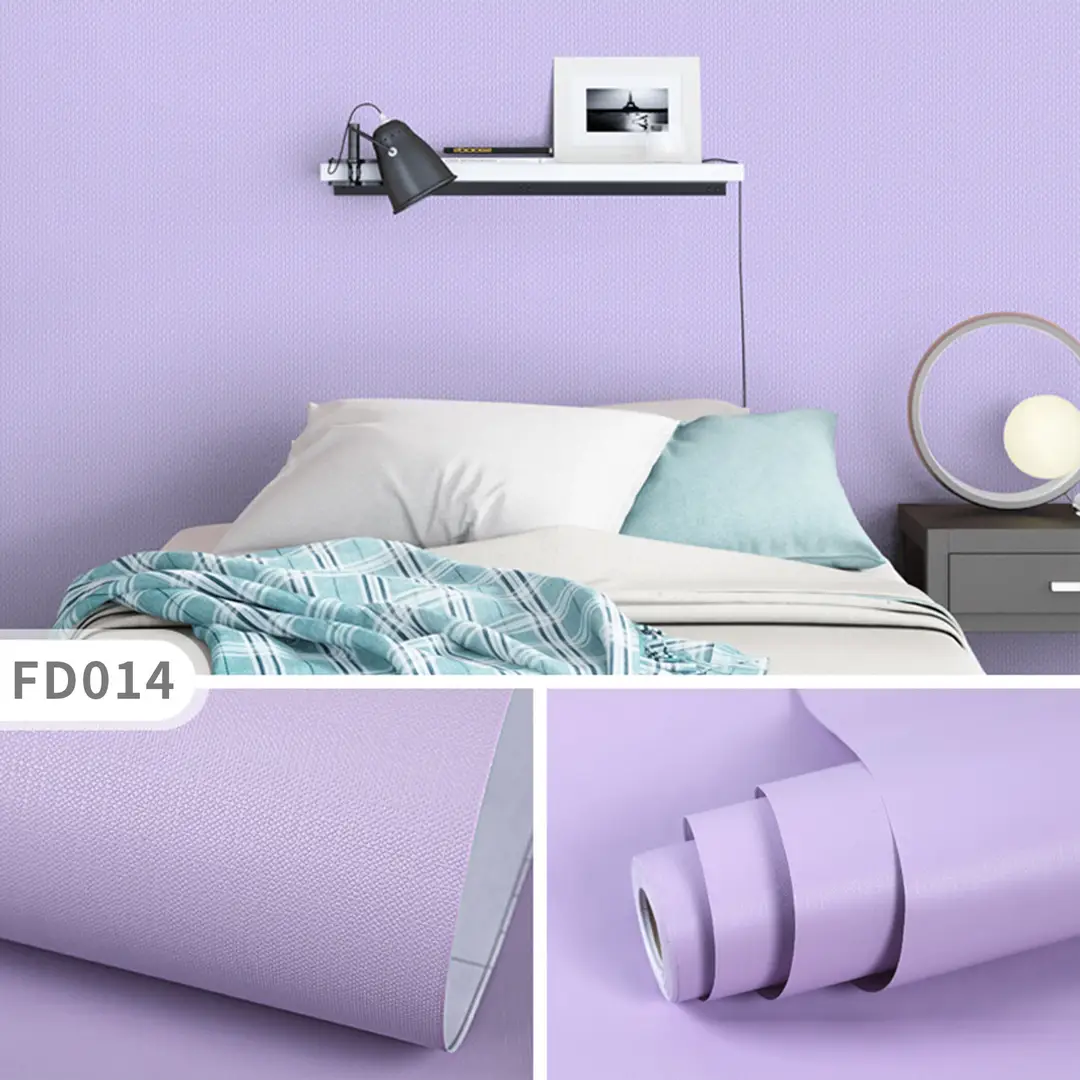 Aluminum Foil Base Solid Color Wallpaper Self-Adhesive Rental House Macaron Off-White Wallpaper Tv Background Wall Cloth Cabinet Sticker