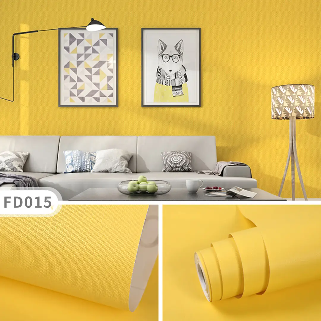 Aluminum Foil Base Solid Color Wallpaper Self-Adhesive Rental House Macaron Off-White Wallpaper Tv Background Wall Cloth Cabinet Sticker