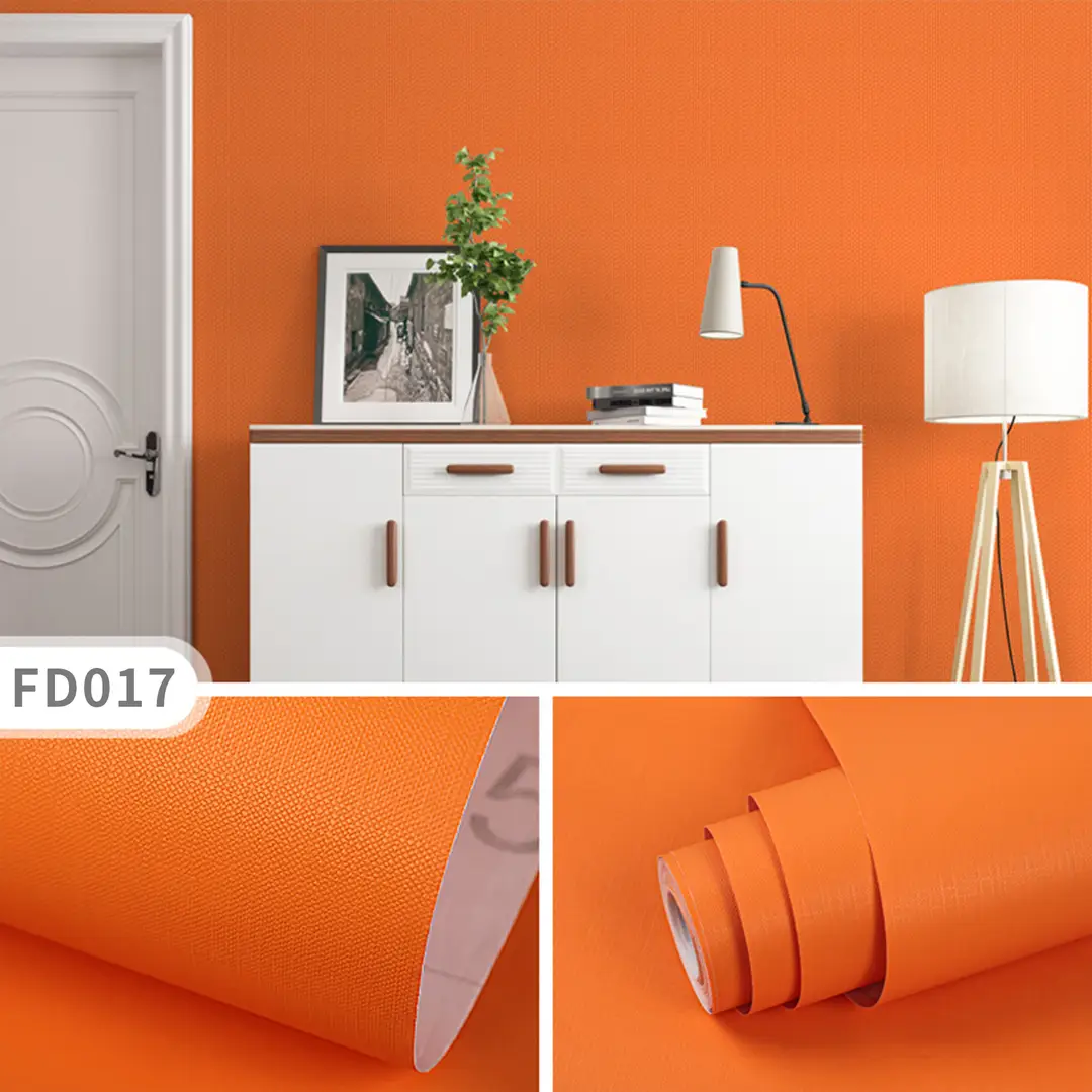 Aluminum Foil Base Solid Color Wallpaper Self-Adhesive Rental House Macaron Off-White Wallpaper Tv Background Wall Cloth Cabinet Sticker