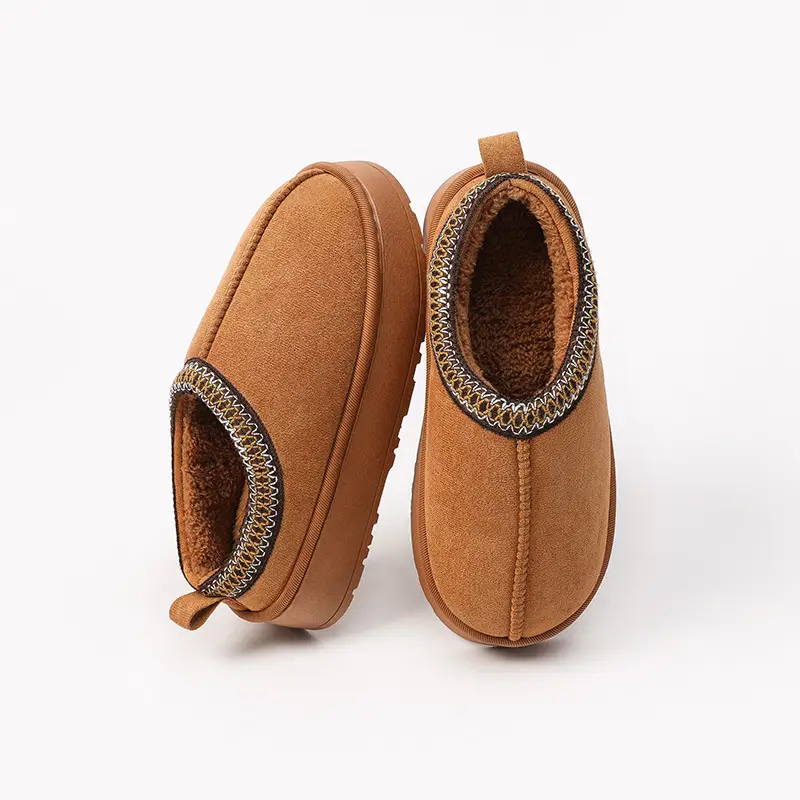 2025 New Suede Cotton Slippers for Women, Autumn and Winter Indoor Home Use, Thick-Soled, Comfortable, Trendy, Mori Girl Style, Furry - Image 5