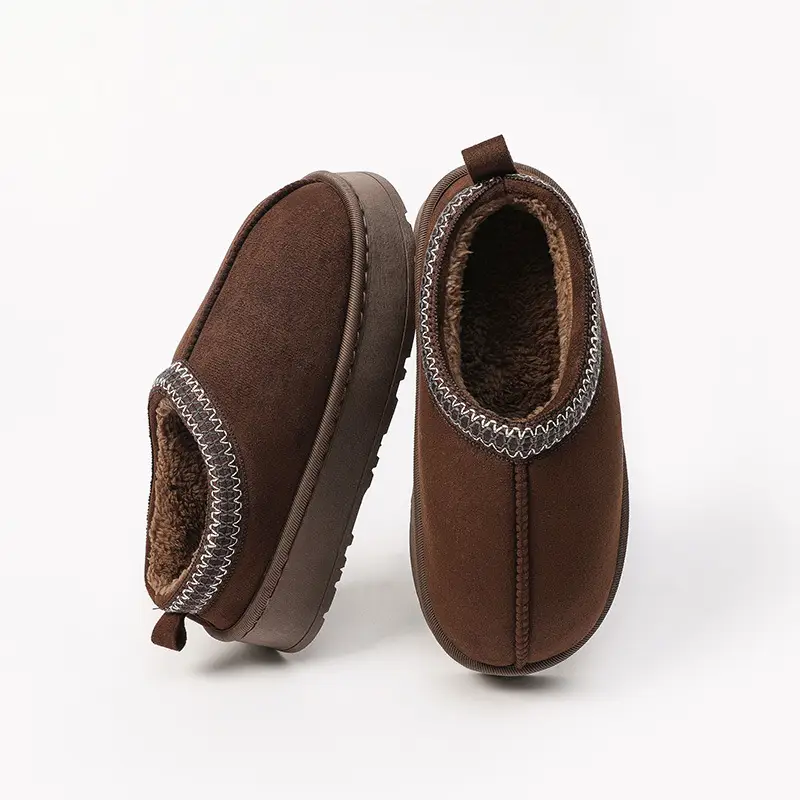 2025 New Suede Cotton Slippers for Women, Autumn and Winter Indoor Home Use, Thick-Soled, Comfortable, Trendy, Mori Girl Style, Furry - Image 6