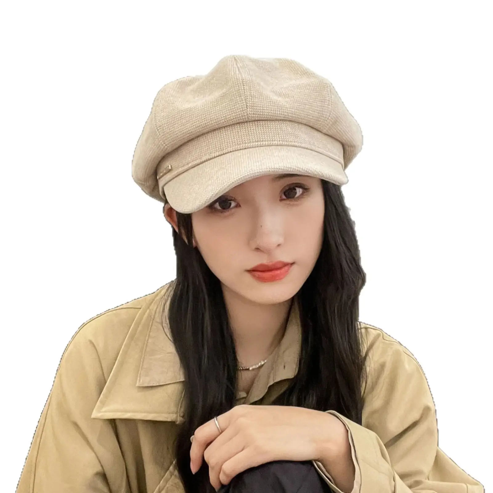 Women Duck Tongue Beret Hat Autumn Winter Korean Style - Image 9