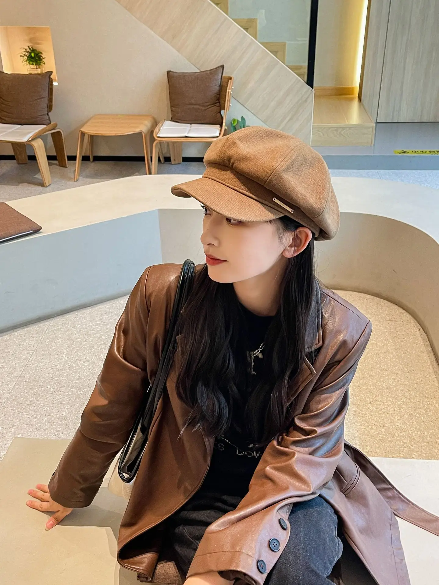 Women Duck Tongue Beret Hat Autumn Winter Korean Style — feature 2